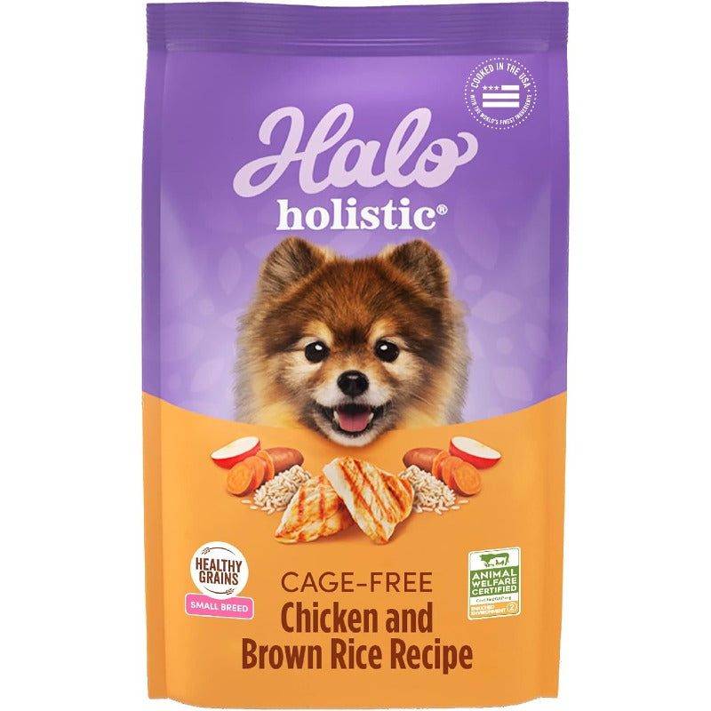 Halo Holistic Small Breed Healthy Digestive Natural Dry Dog Food HALO
