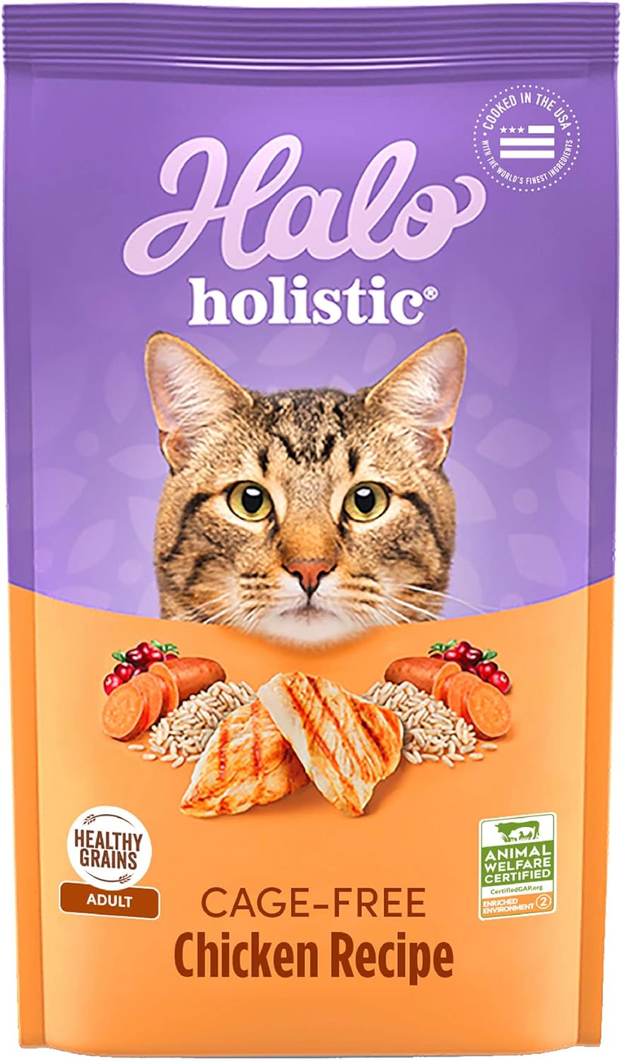 Halo Holistic Healthy Grains Adult Cat Dry Food Penyclub