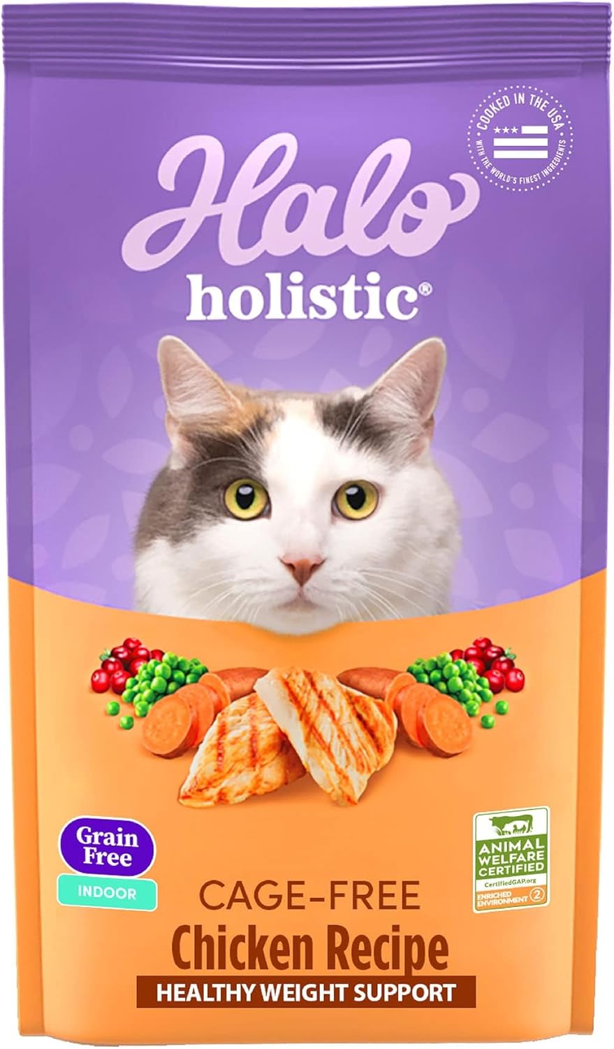 Halo Holistic Weight Control Grain Free Indoor Cat Dry Food HALO