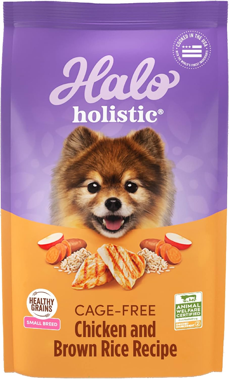 Halo Holistic Small Breed Healthy Digestive Natural Dry Dog Food HALO