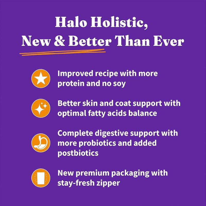 Halo Holistic Digestive Health Kitten Cat Dry Food HALO