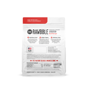 BIXBI Rawbble Indoor Healthy Freeze-Dried Cat Treat BIXBI