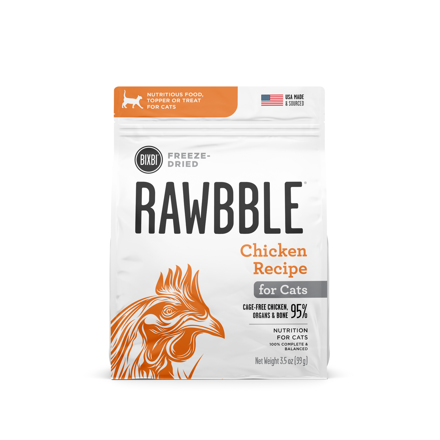 Bixbi Rawbble Digestive Health Sensitive Freeze-Dried Cat Treat BIXBI