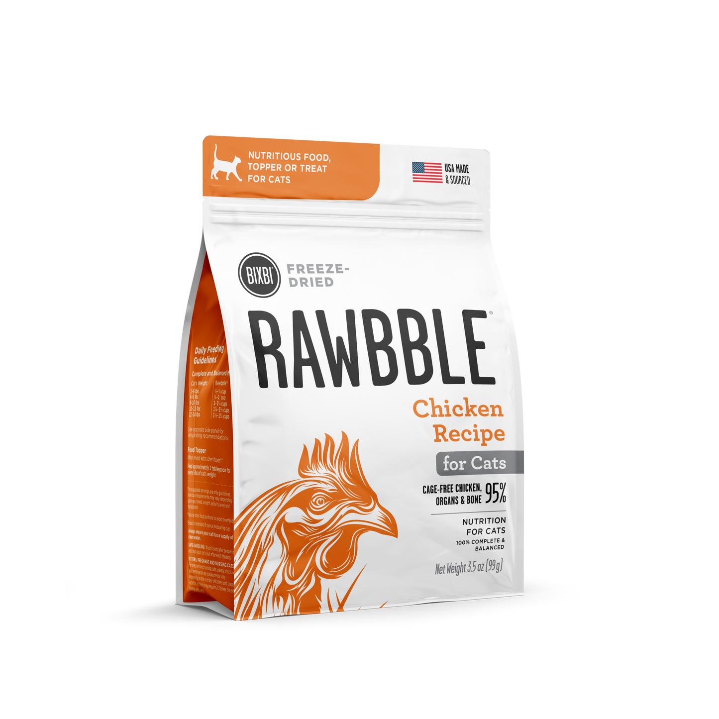 Bixbi Rawbble Digestive Health Sensitive Freeze-Dried Cat Treat BIXBI