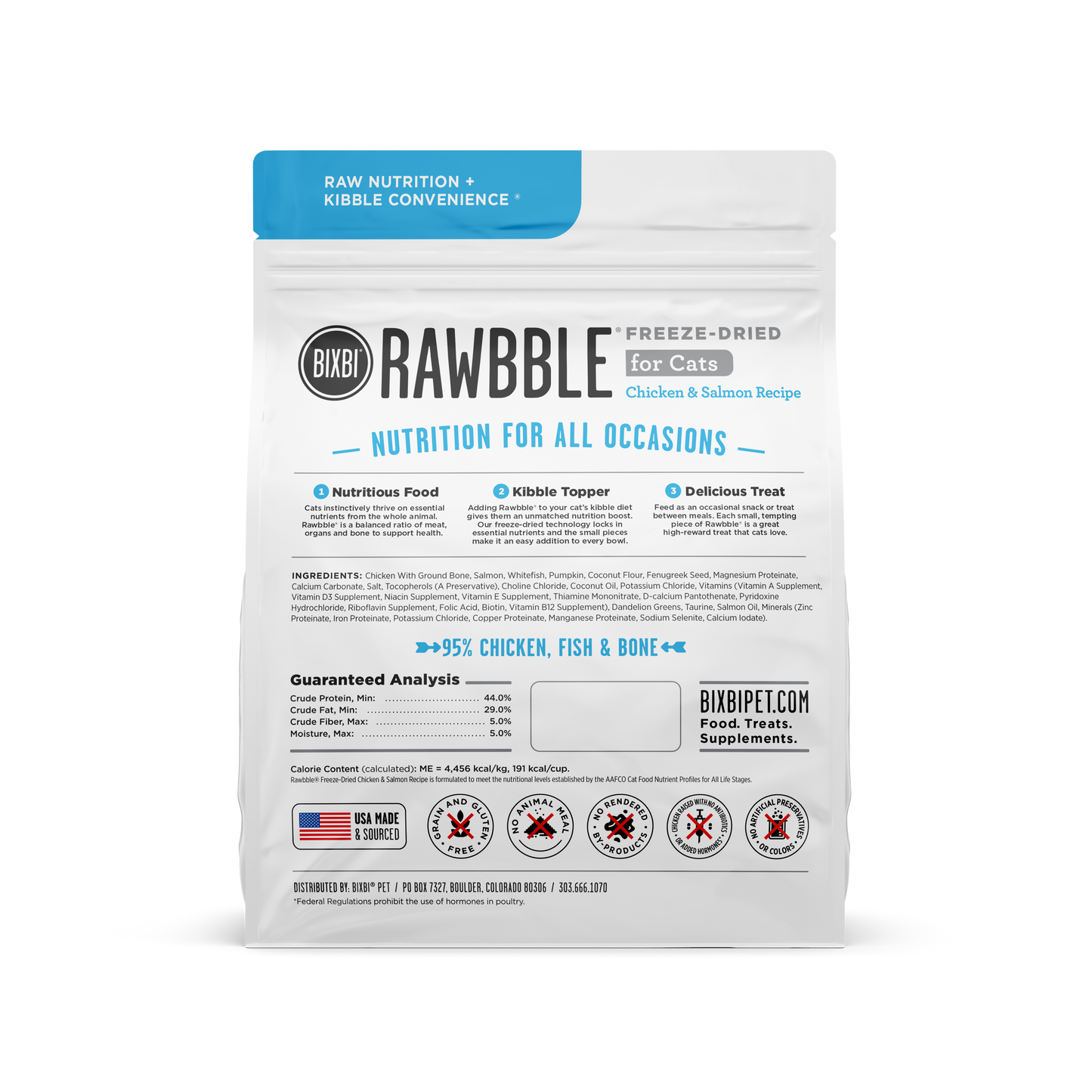 Bixbi Rawbble Healthy Raw Freeze-Dried Cat Treat BIXBI