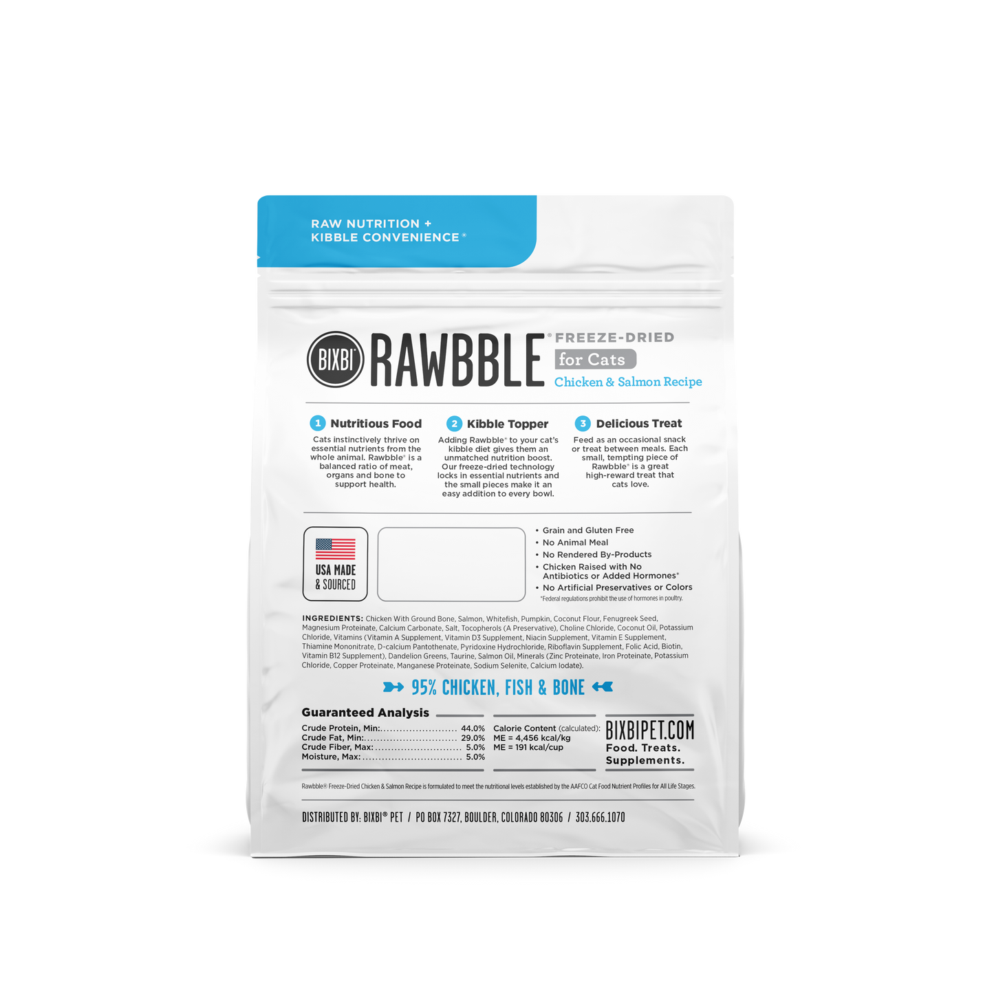 Bixbi Rawbble Healthy Raw Freeze-Dried Cat Treat BIXBI