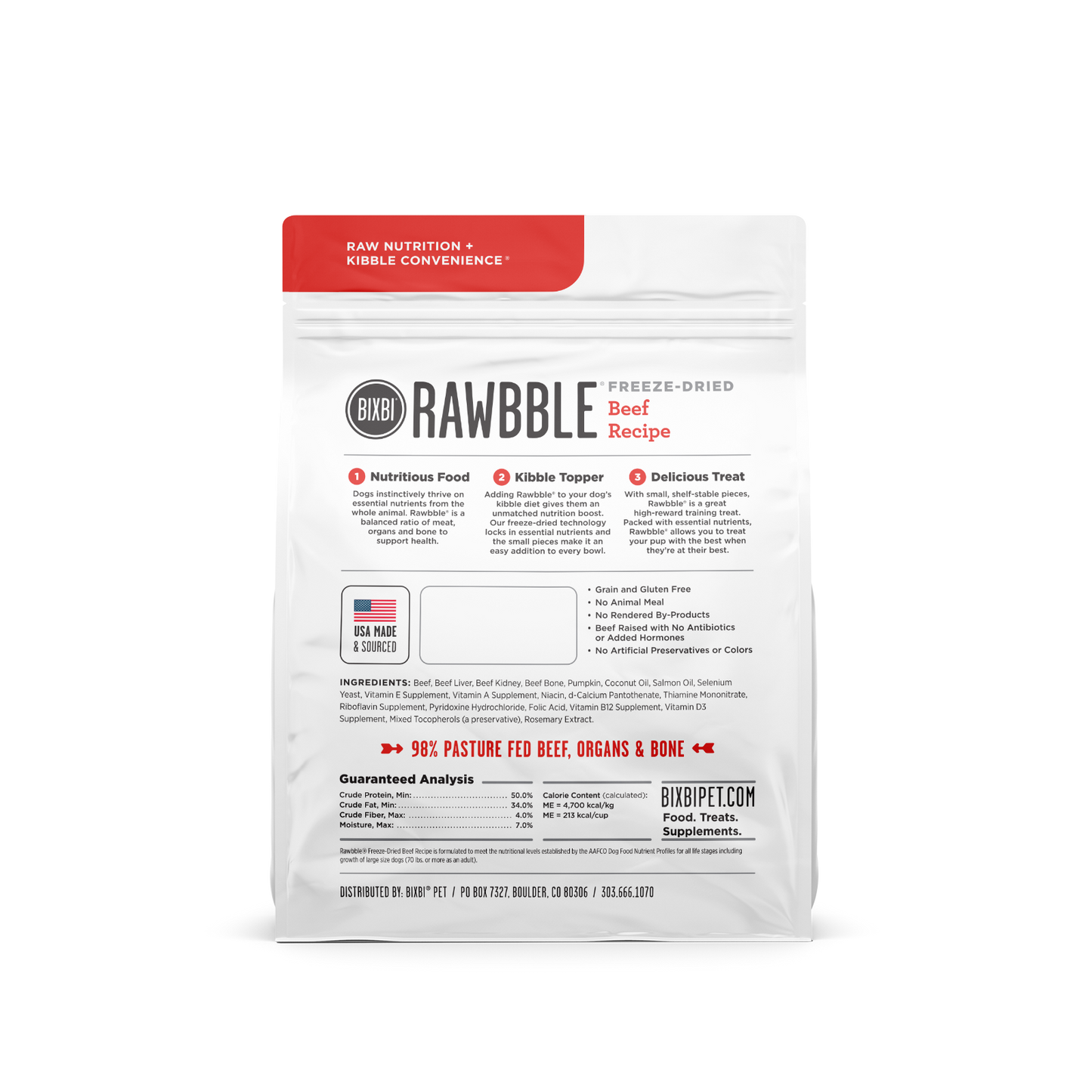 Bixbi Rawbble Nautral Freeze-Dried Dog Treat BIXBI