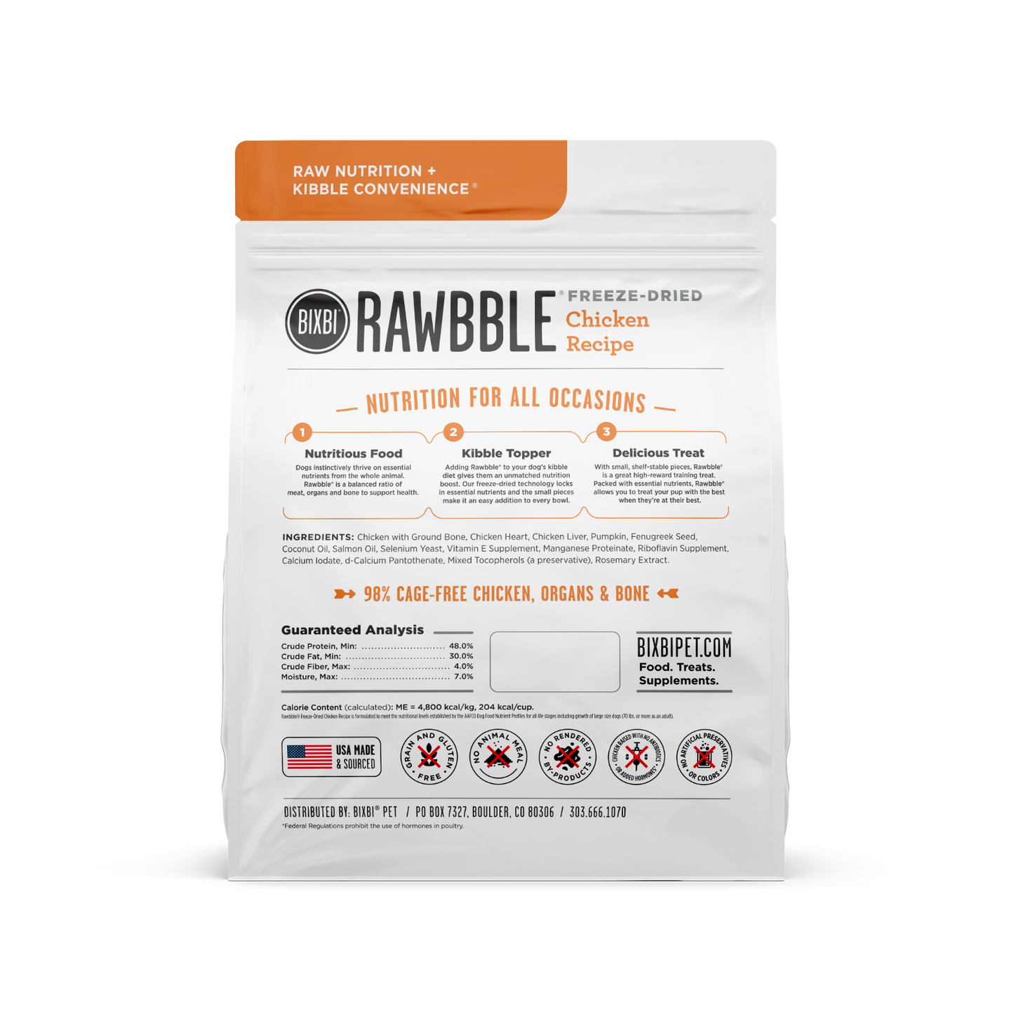 Bixbi Rawbble Healthy Freeze-Dried Dog Treat BIXBI