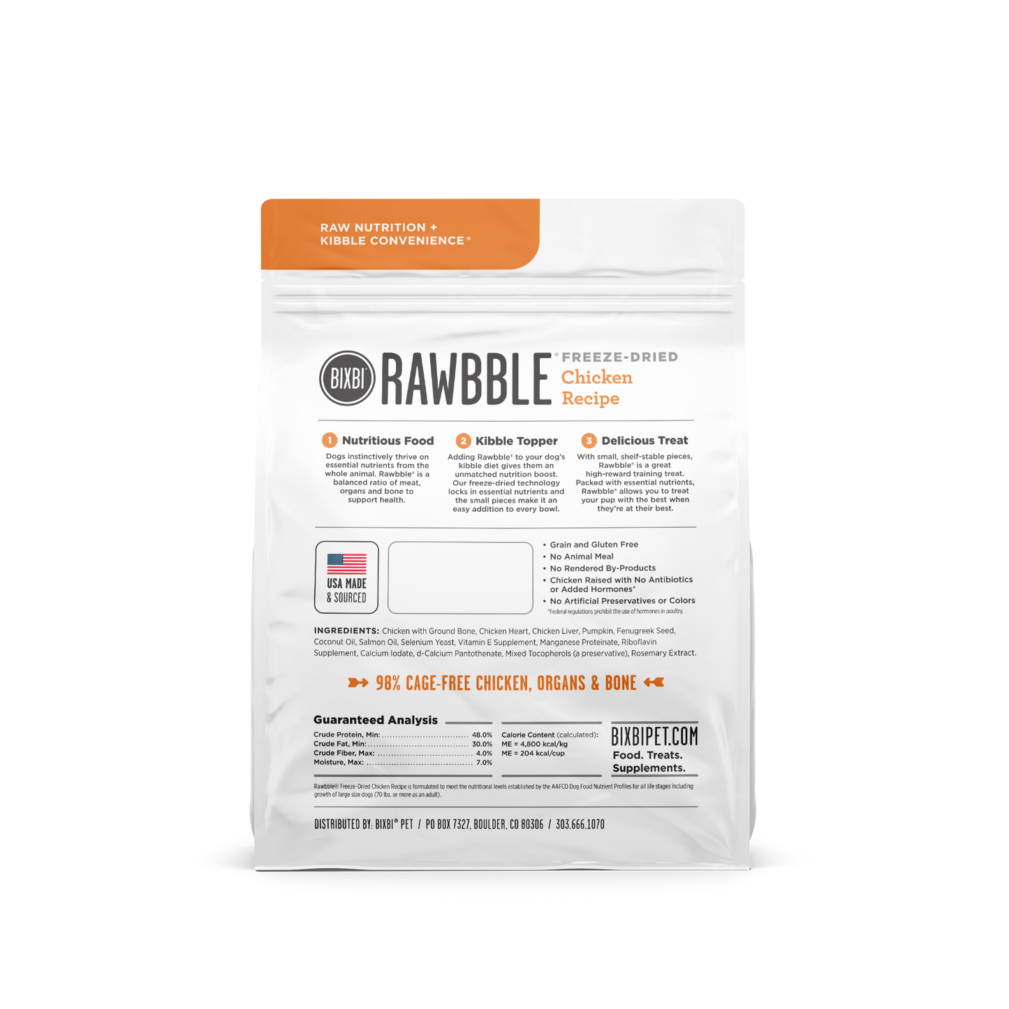 Bixbi Rawbble Healthy Freeze-Dried Dog Treat BIXBI