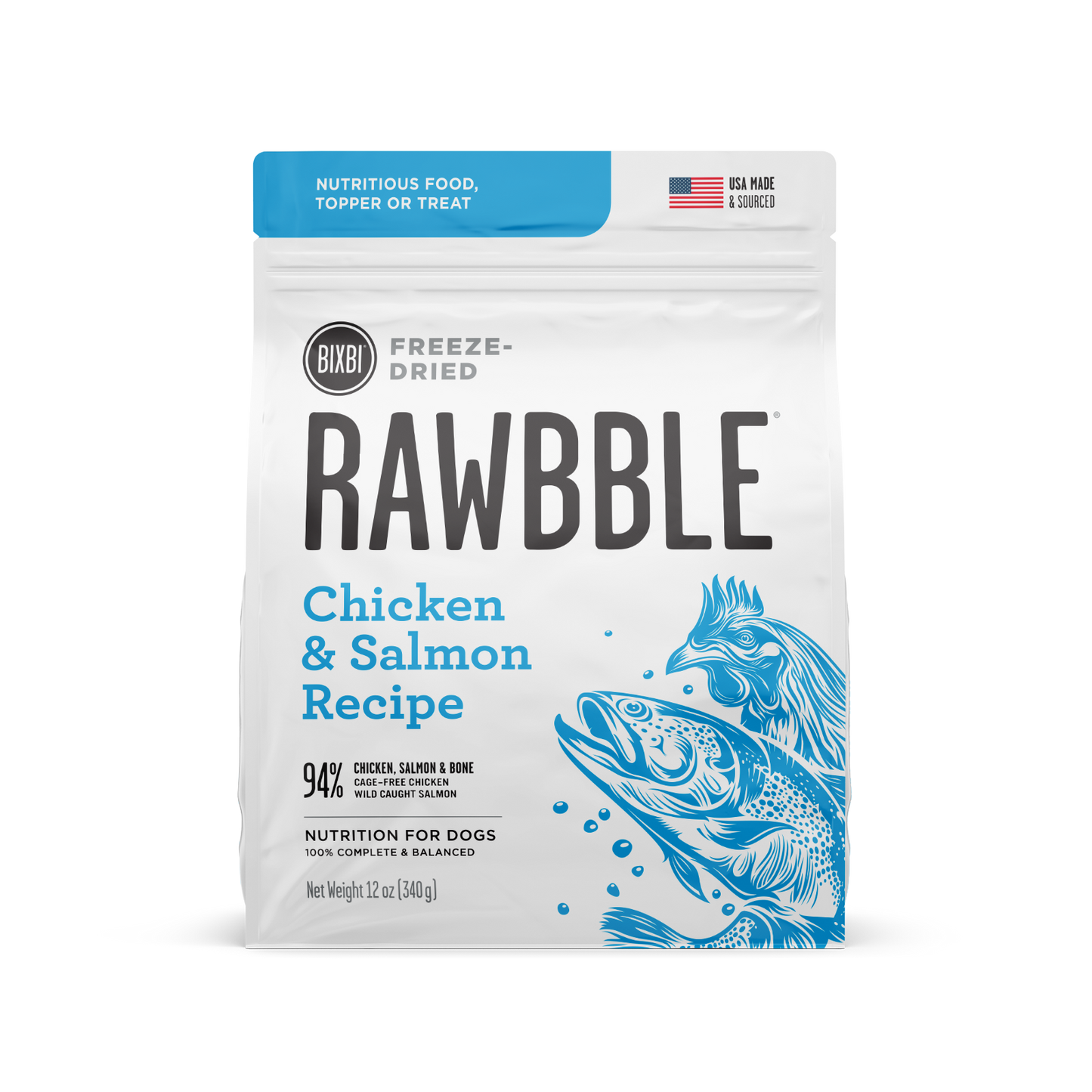 Bixbi Rawbble Raw Nutrition Natural Freeze-Dired Dog Treat BIXBI