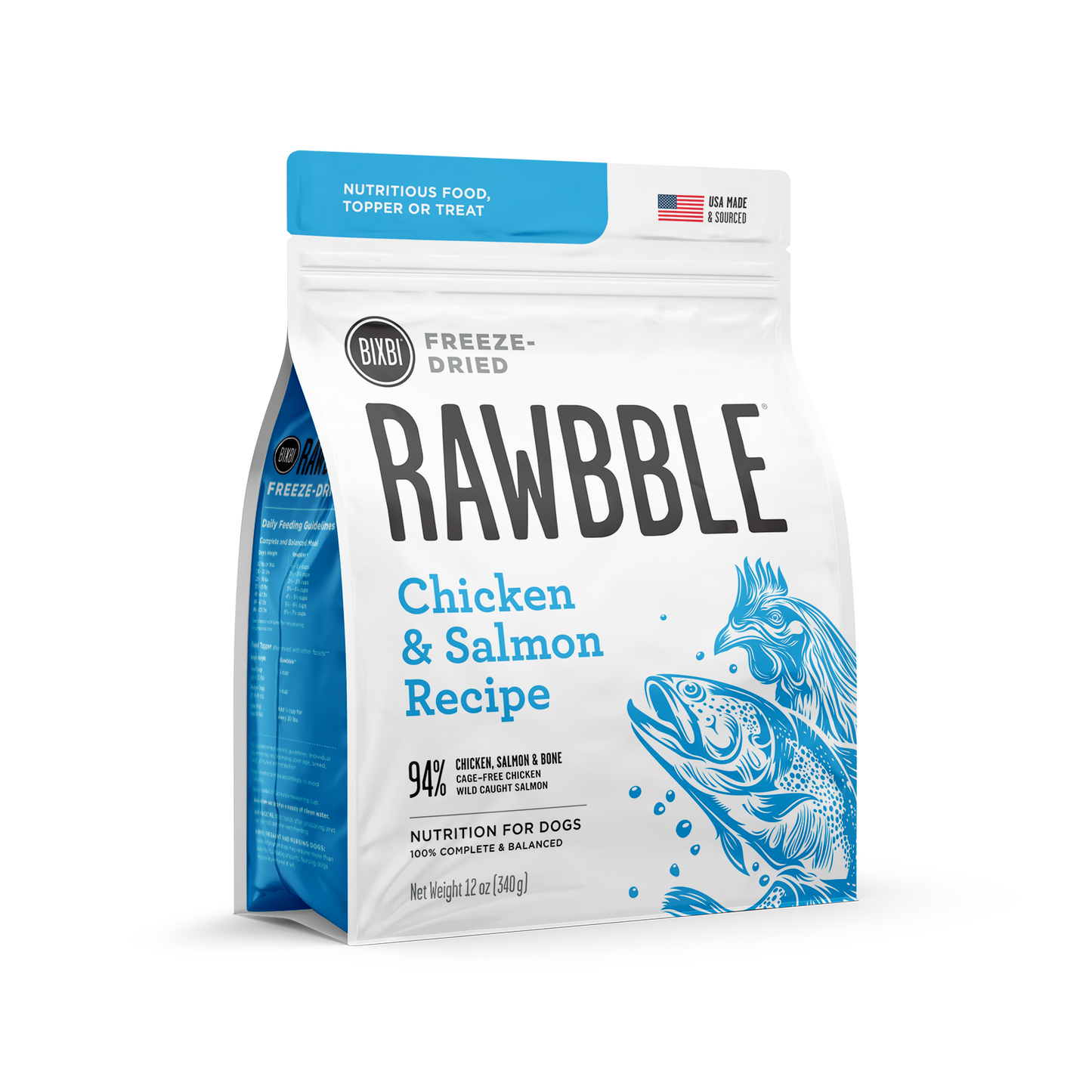 Bixbi Rawbble Raw Nutrition Natural Freeze-Dired Dog Treat BIXBI