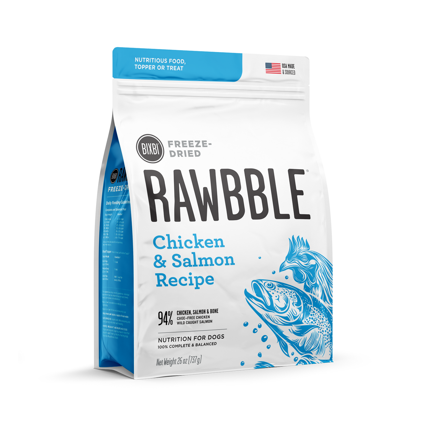 Bixbi Rawbble Raw Nutrition Natural Freeze-Dired Dog Treat BIXBI