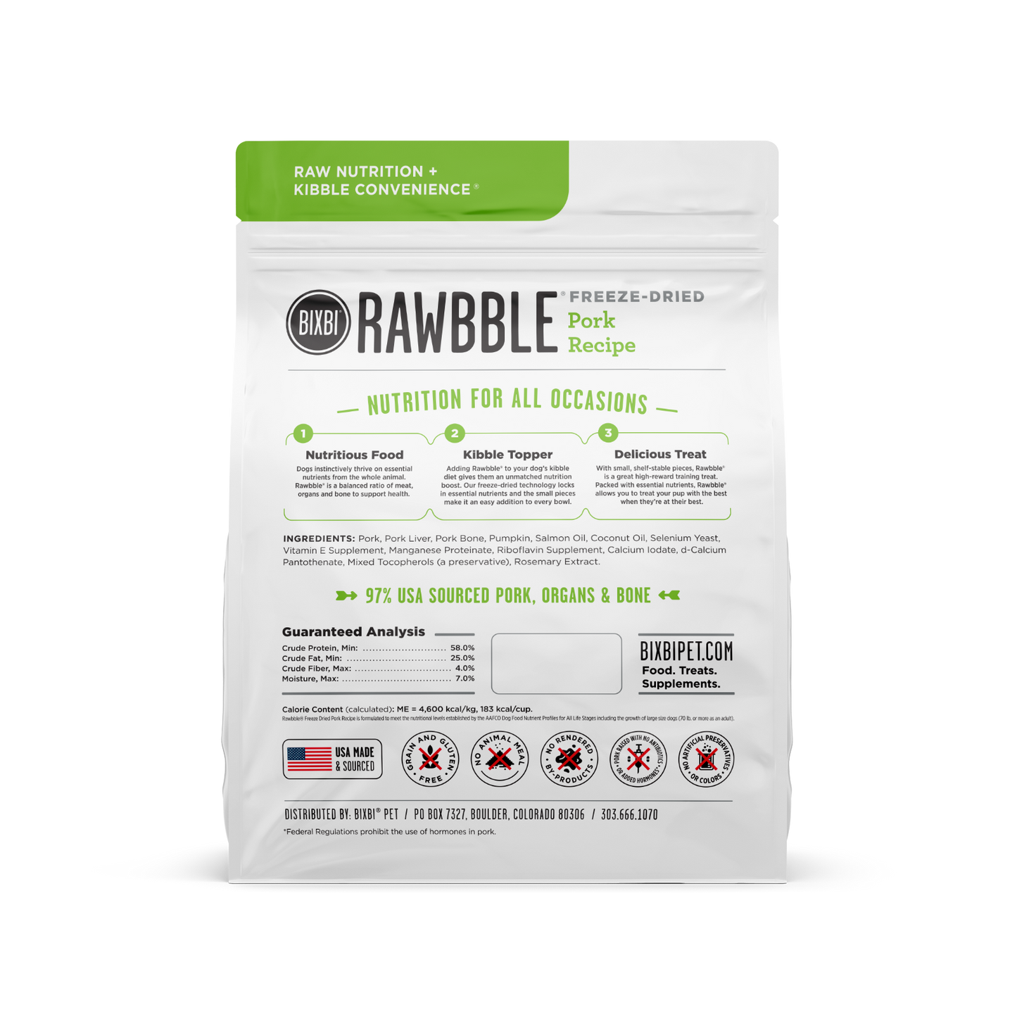 Bixbi Rawbble Natural Freeze-Dried Dog Treat BIXBI