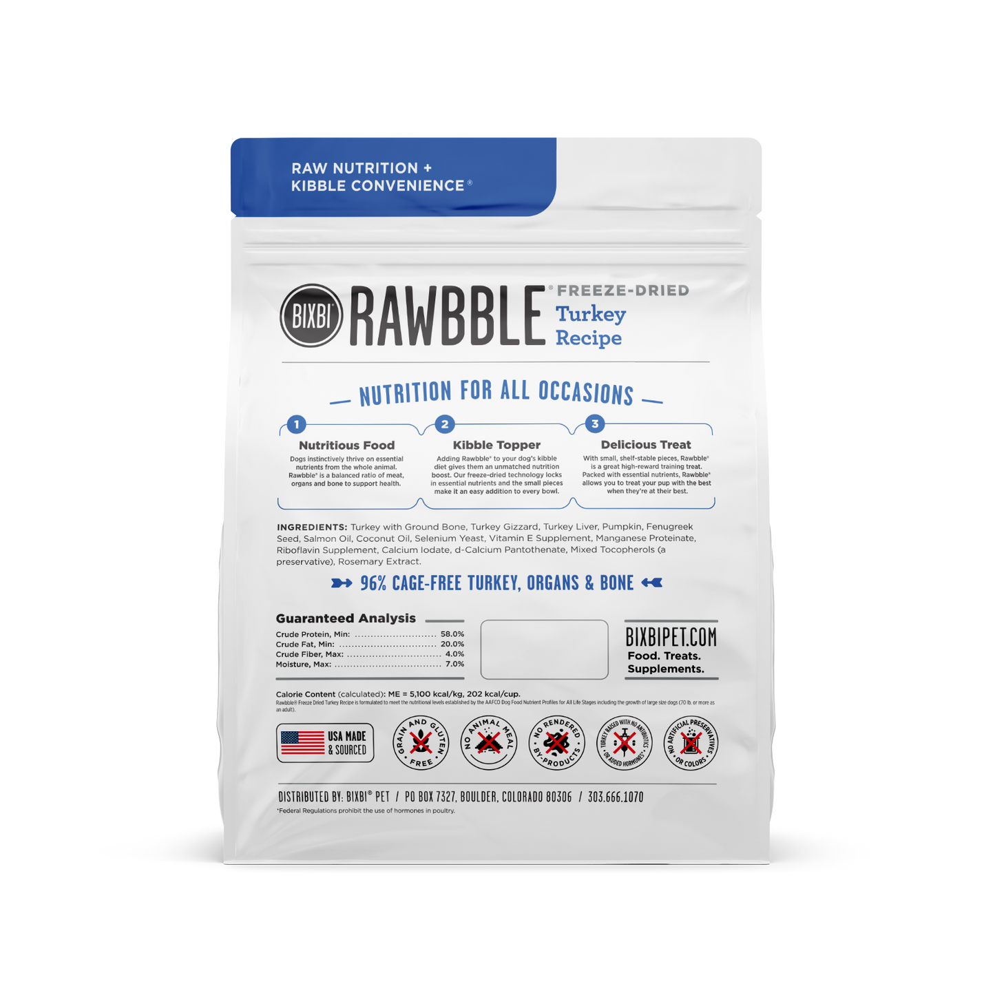 Bixbi Rawbble Healthy Freeze-Dried Dog Treats BIXBI