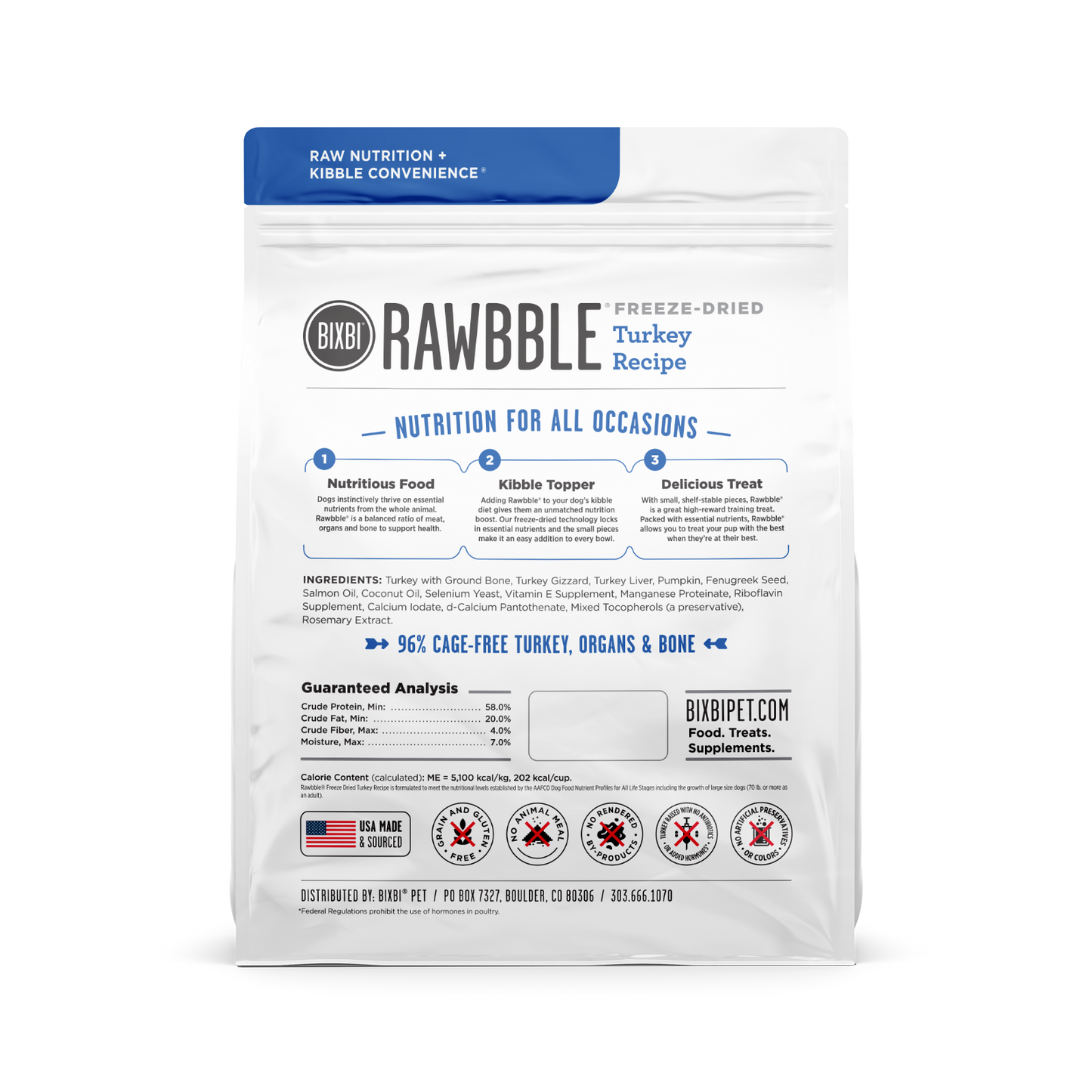 Bixbi Rawbble Healthy Freeze-Dried Dog Treats BIXBI