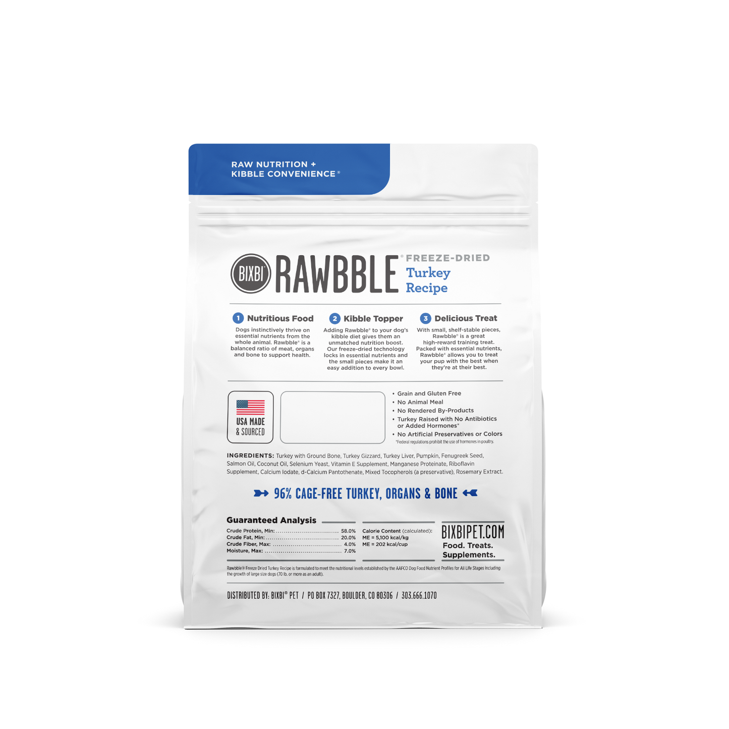 Bixbi Rawbble Healthy Freeze-Dried Dog Treats BIXBI