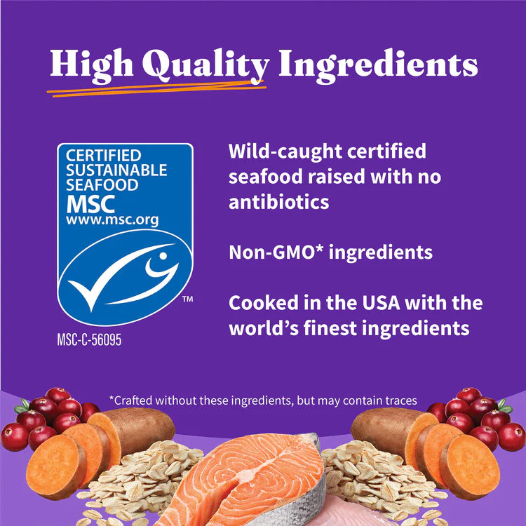 Halo Holistic Adult Cat Dry Food Wild-Caught Salmon & Whitefish Recipe
