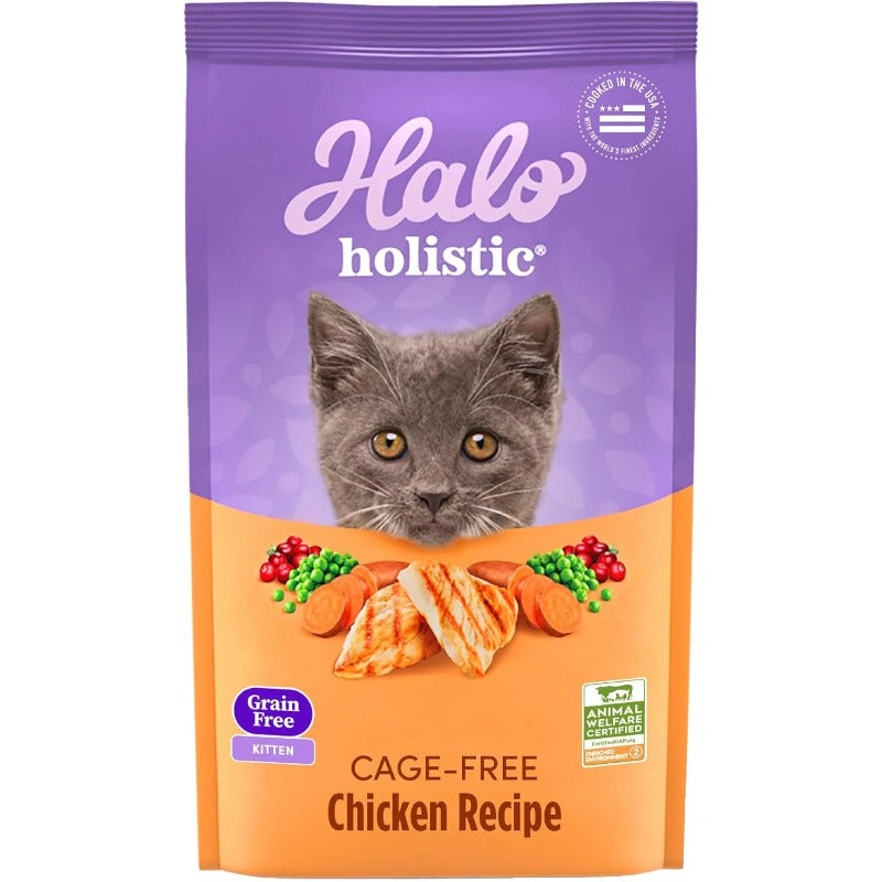 Halo Holistic Digestive Health Kitten Cat Dry Food HALO