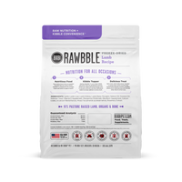 BIXBI Rawbble Lamb Recipe Freeze-Dried Dog Treat Food