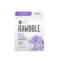 BIXBI Rawbble Lamb Recipe Freeze-Dried Dog Treat Food