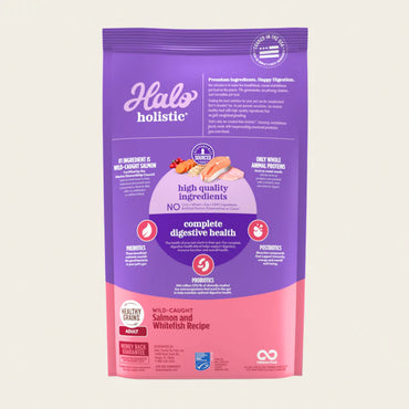 Halo Holistic Adult Cat Dry Food Wild-Caught Salmon & Whitefish Recipe
