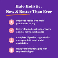Halo Holistic Adult Cat Dry Food Wild-Caught Salmon & Whitefish Recipe